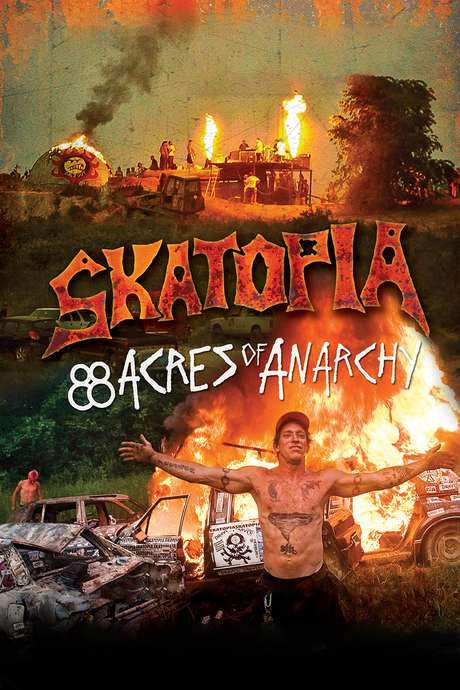 Skatopia is an Appalachian farm where hardcore skating, punk rock and hillbilly culture collide in an anarchic community. All‑night skate sessions include demolition derbies and car burnings. Injuries are worn as badges, and Tony Hawk calls it a ‘rite of passage’ for serious skaters. Owner Brewce Martin built it as a nonstop skate haven.